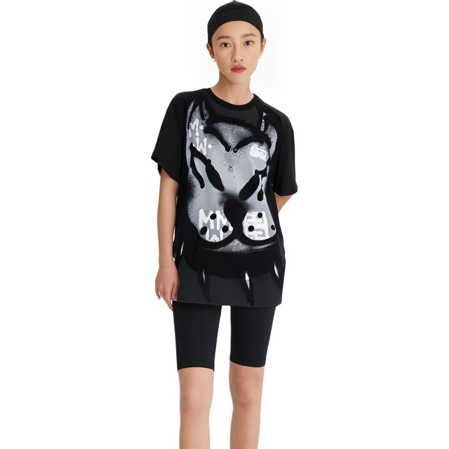(Women) GIVENCHY Chito  Black Dog Print Crewneck T-Shirt. BW707Z3ZAK-001 圖 4
