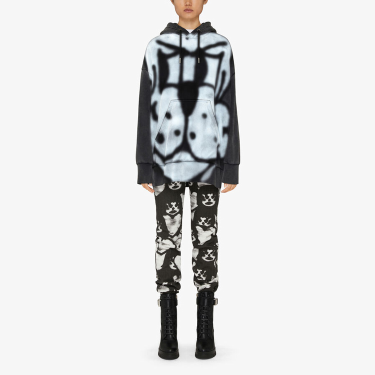 (Women) GIVENCHY Chito Collaboration Graphic Hoodie Women’s Black BWJ01Z3Z7X-001 圖 3