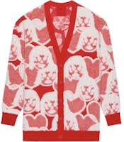 (Women) Givenchy x Chito FW21 Oversized Graffiti Doll Heart Knit Sweater Women Red BW90D44ZAN-616 (Women) Givenchy x Chito FW21 Oversized Graffiti Doll Heart Knit Sweater Women Red BW90D44ZAN-616
