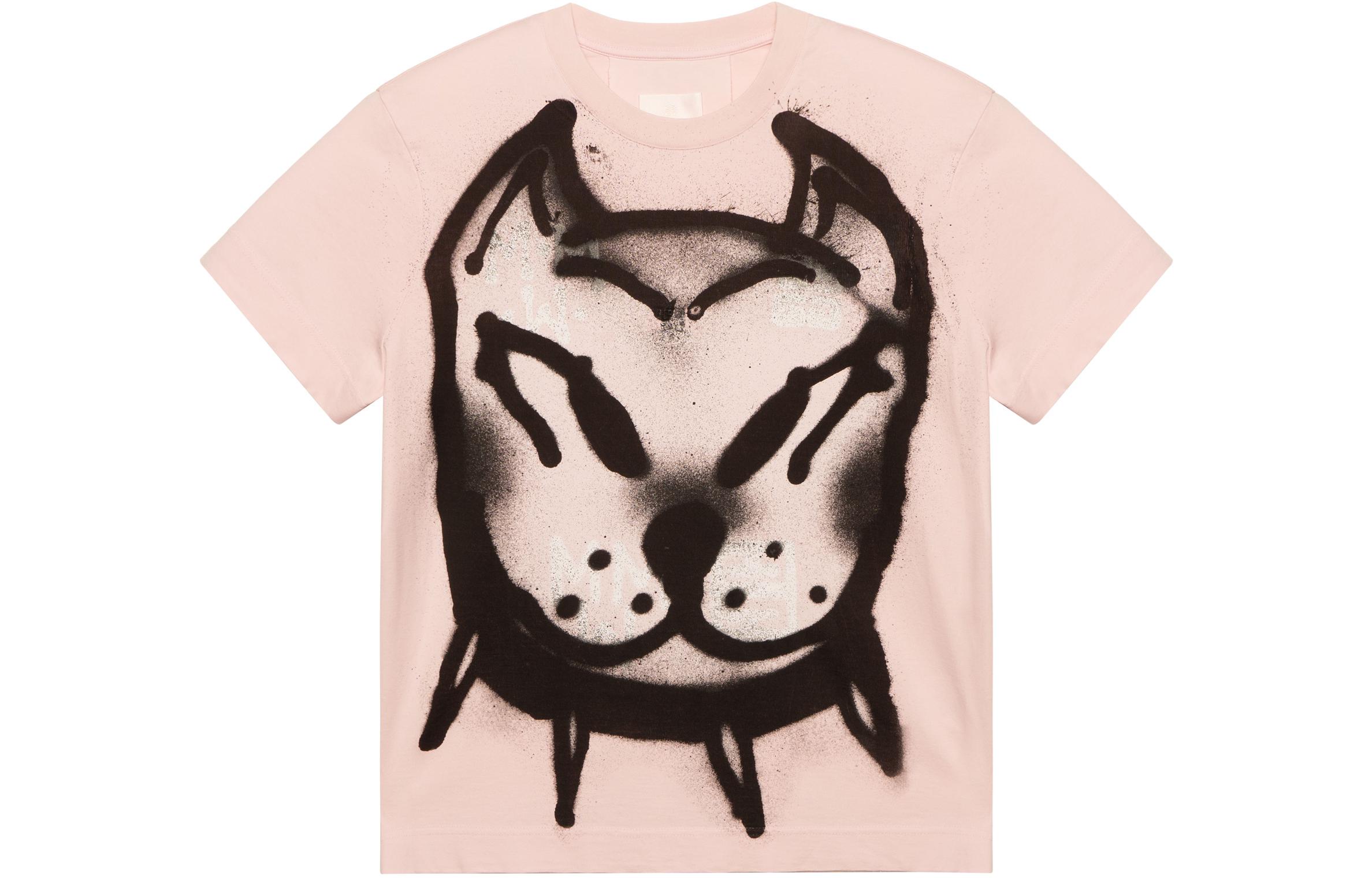 (Women) Givenchy Chito SS22  Pink Dog Print Graphic Tee BW707Z3ZAK-681 圖 2