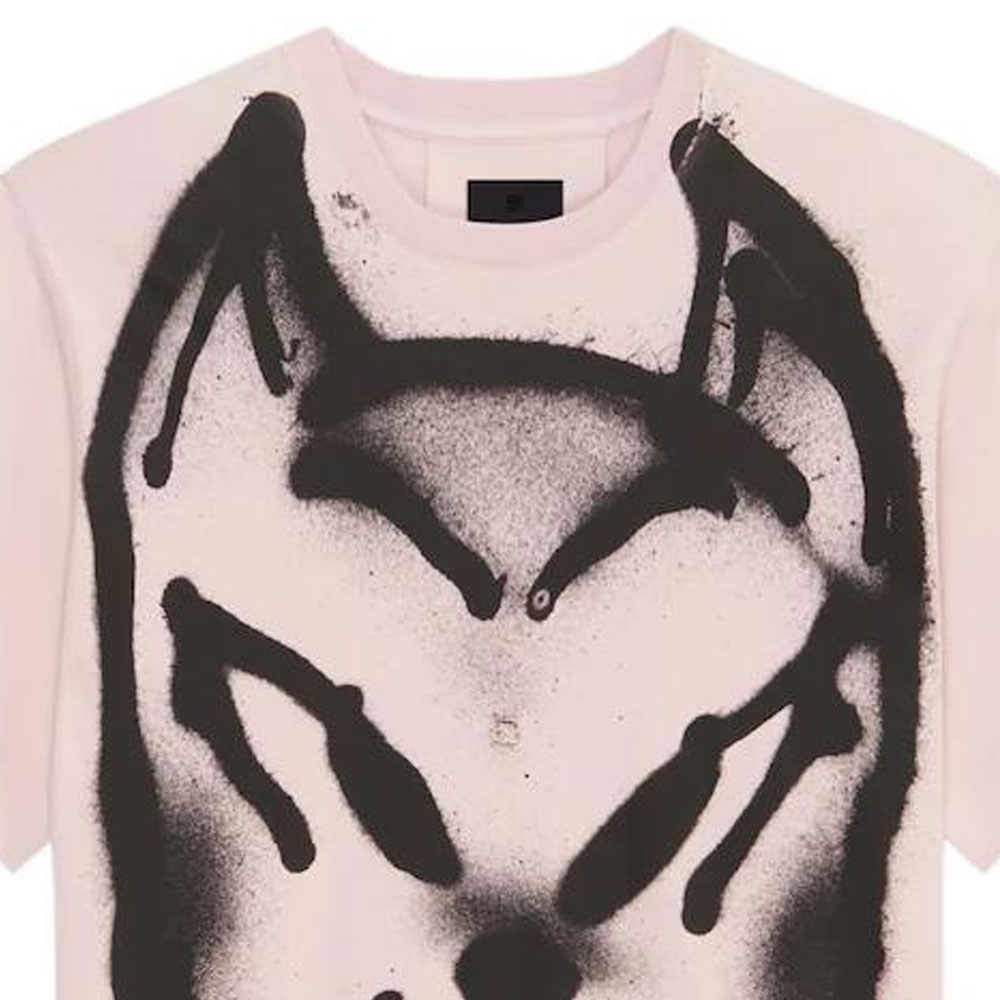 (Women) Givenchy Chito SS22  Pink Dog Print Graphic Tee BW707Z3ZAK-681 圖 7