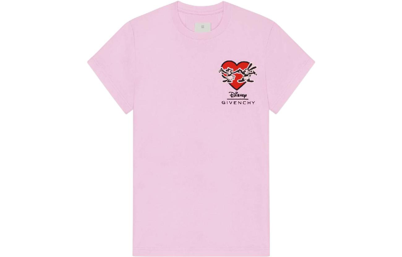 Order (W) ギヴァンシー×ディズニー ピンク ハート刺繍Tシャツ SS23 BW70AS3YBA-681