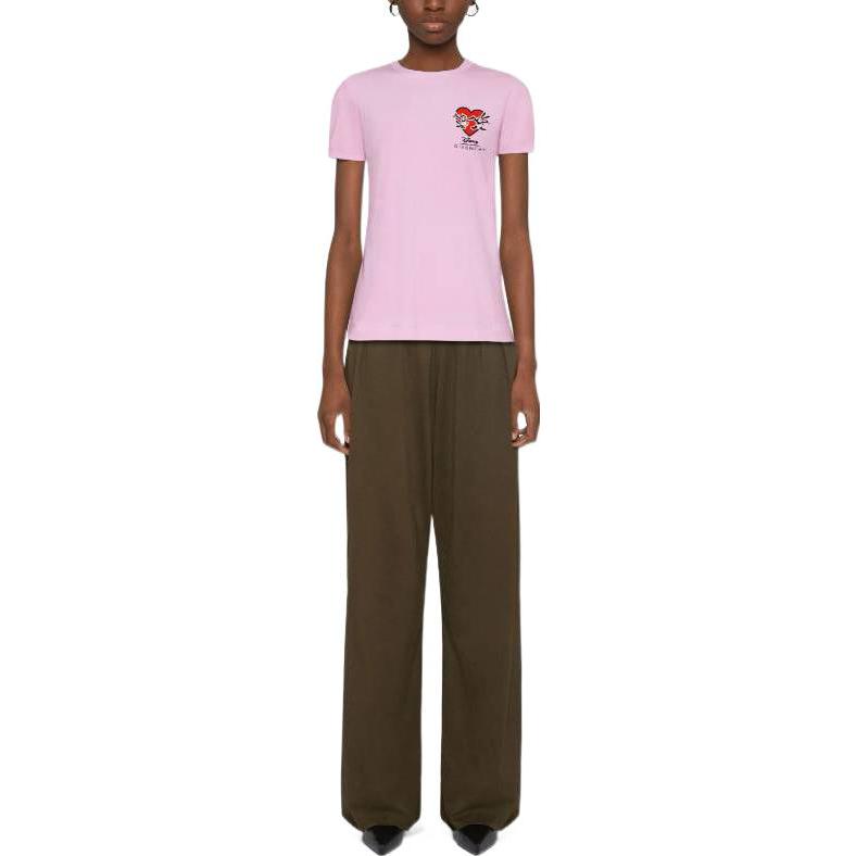 Shop (W) ギヴァンシー×ディズニー ピンク ハート刺繍Tシャツ SS23 BW70AS3YBA-681