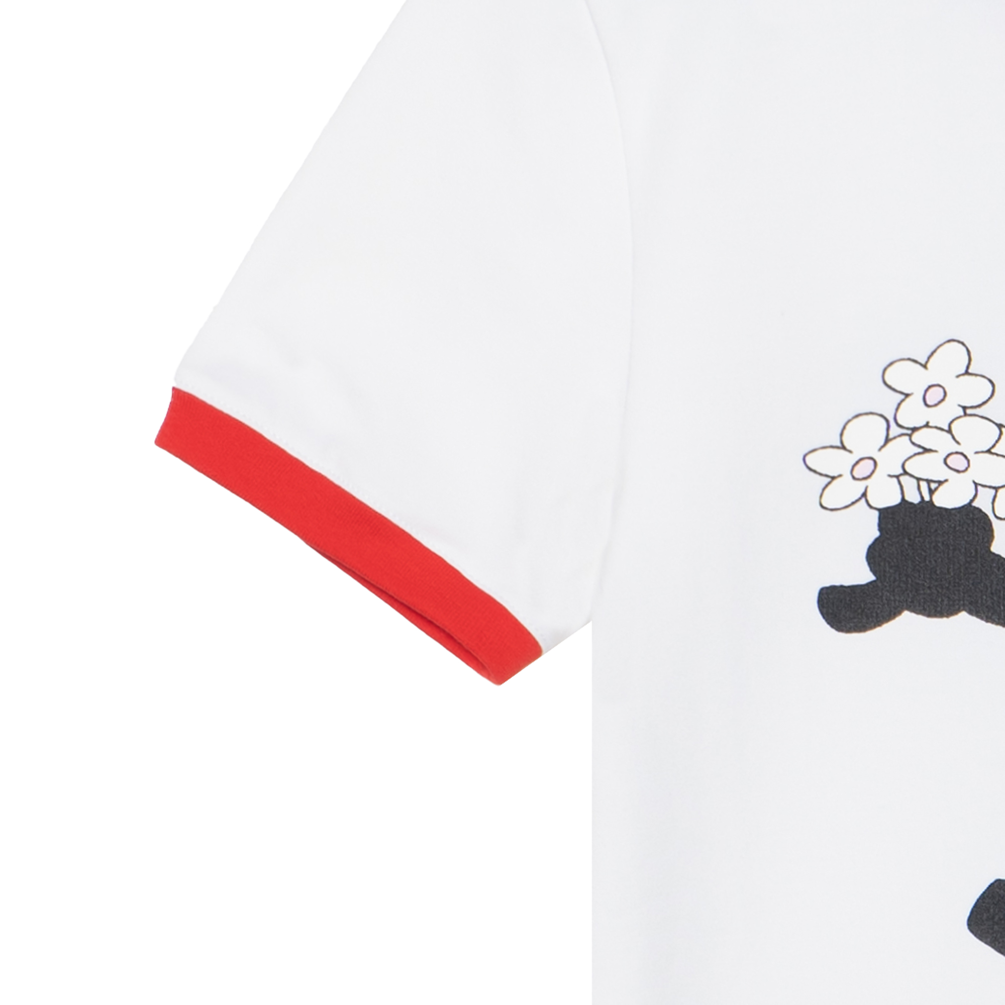 Sizing (W) Givenchy x Disney Merah Putih Kaos Crewneck Motif Kartun. GD2022121623