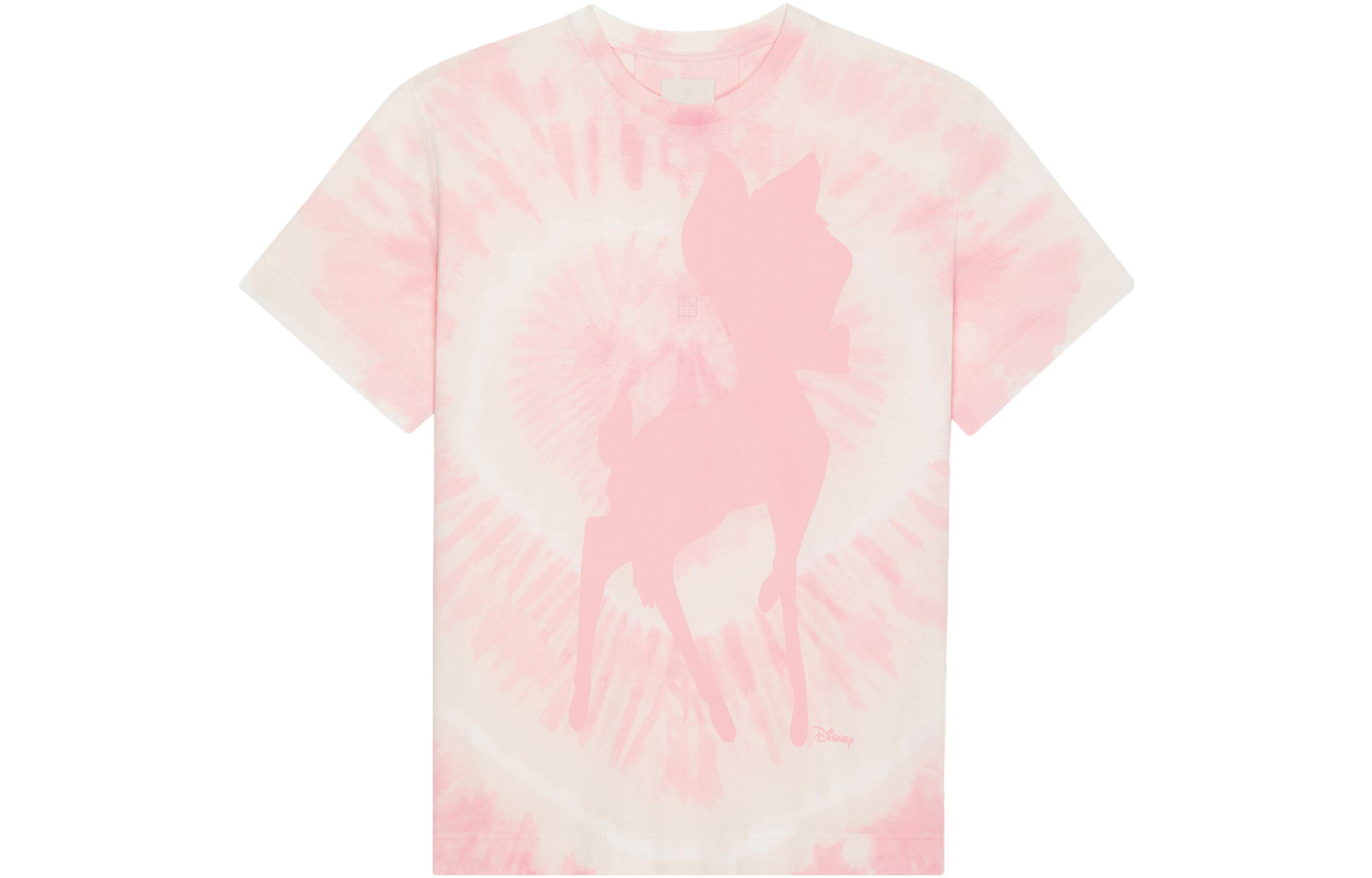 Order (W) 纪梵希 x 迪士尼小鹿斑比粉色扎染印花圆领T恤 BW709Y3YFT-149