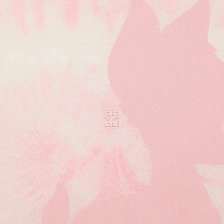 Shop (W) 纪梵希 x 迪士尼小鹿斑比粉色扎染印花圆领T恤 BW709Y3YFT-149