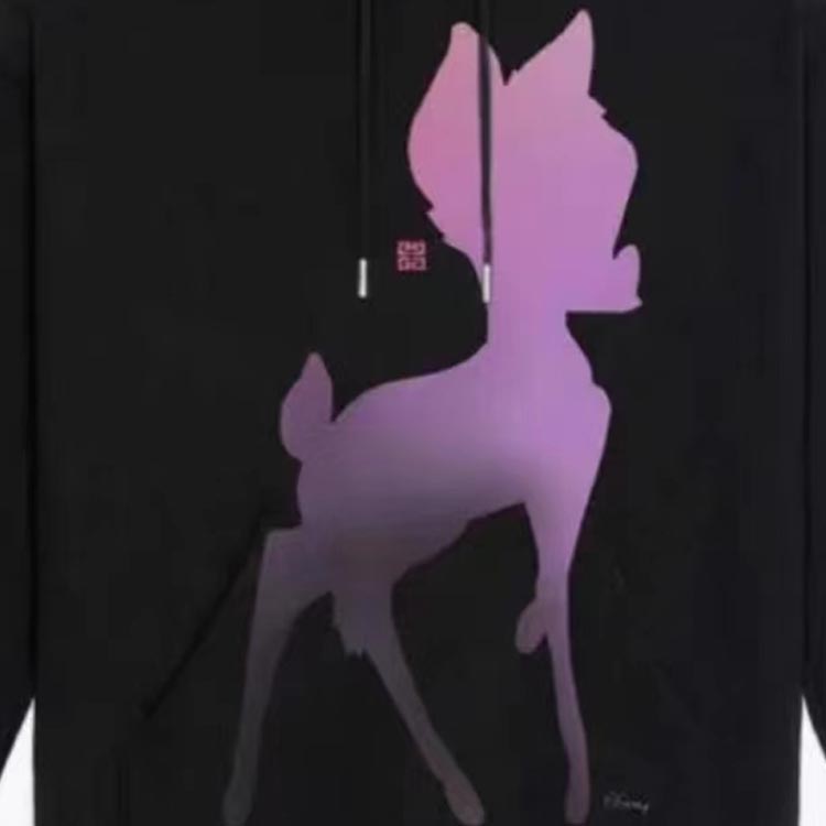 (Women) Givenchy Disney Cartoon Print Black Hoodie  Casual Long Sleeve BWJ03E3YDY-001 圖 3