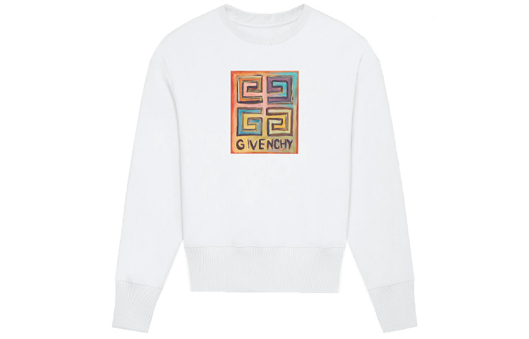 Order (W) GIVENCHY x Josh Smith SS22 白色Logo印花圓領長袖上衣 BWJ0213Z96-100