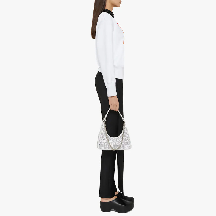 Purchase (W) GIVENCHY x Josh Smith SS22 白色Logo印花圓領長袖上衣 BWJ0213Z96-100