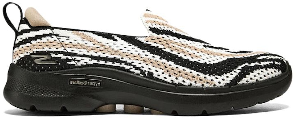 (Women) Skechers GO WALK 6 x DVF 'Black White' 124631-ZBA Order (Women) Skechers GO WALK 6 x DVF 'Black White' 124631-ZBA