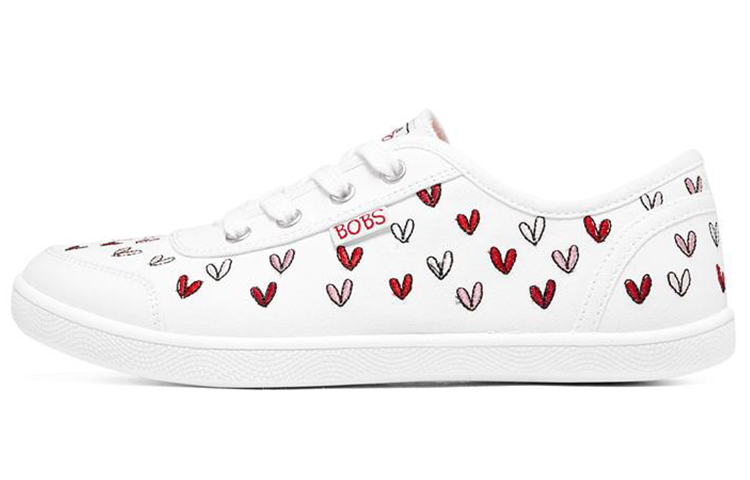 (W) Skechers Goldcrown Bobs B Cool Low-Top Sneakers /Red 'White'