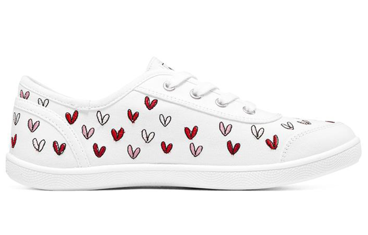 (W) Skechers Goldcrown Bobs B Cool Low-Top Sneakers /Red 'White' 圖 2