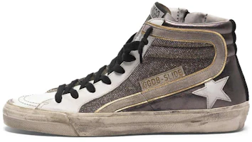 (Women) Golden Goose 'Brown White with Shimmering Insets' G35WS595.A61 (Women) Golden Goose 'Brown White with Shimmering Insets' G35WS595.A61