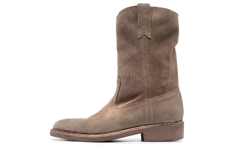 (Women) Golden Goose 'Grey Suede Biker Boots' GWF00153.F000677.55356