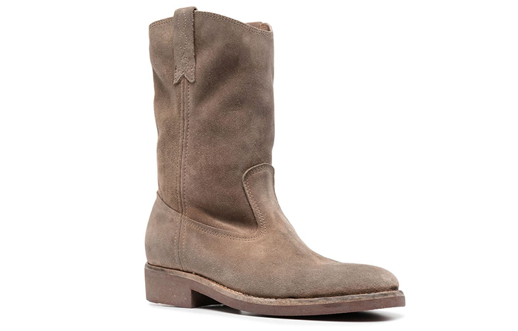 Order (Women) Golden Goose 'Grey Suede Biker Boots' GWF00153.F000677.55356