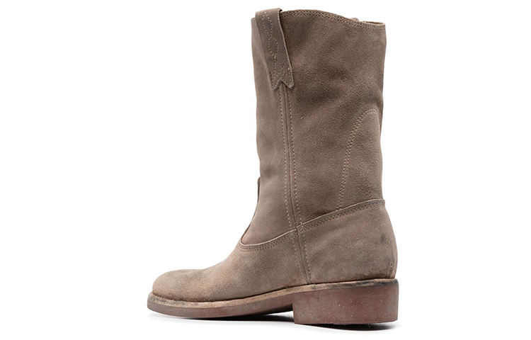 Lookbook (Women) Golden Goose 'Grey Suede Biker Boots' GWF00153.F000677.55356