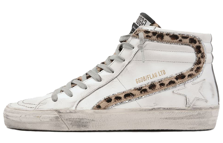 (Women) Golden Goose 'Leopard Lace White Pony Hair' F35WS595.A68