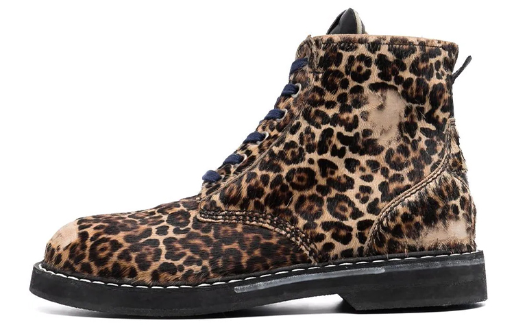 (Women) Golden Goose 'Leopard Print Lace-Up Boot' GWF00187.F001973.55434