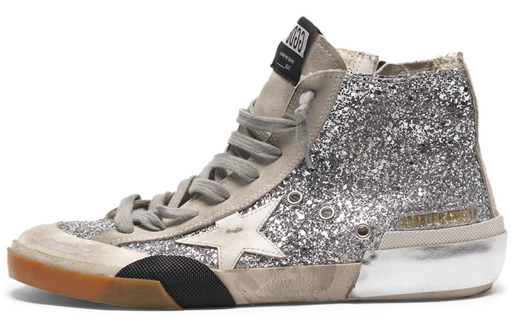 (Women) Golden Goose 'Silver Glitter' G35WS591.C37
