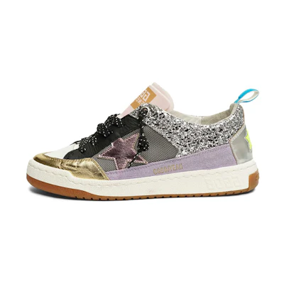 (W) Golden Goose 'Silver Star Mesh Detail'