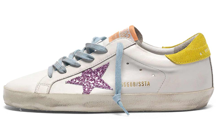(Women) Golden Goose 'White & Yellow Heel' G36WS590.T20