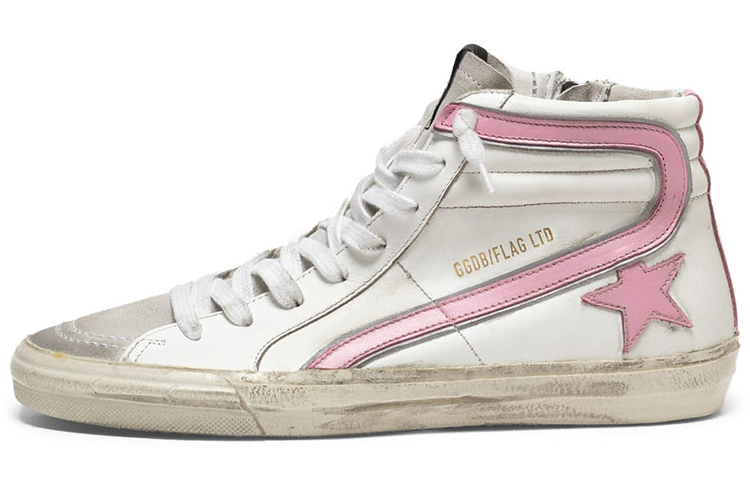 (Women) Golden Goose 'White Distressed' F33WS595.V8