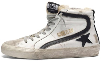 (Women) Golden Goose 'White Leather with Sheepskin Lining' G35WS595.A41 (Women) Golden Goose 'White Leather with Sheepskin Lining' G35WS595.A41