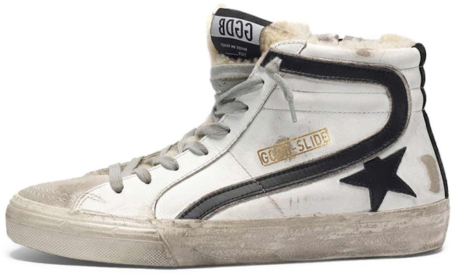 (Women) Golden Goose 'White Leather with Sheepskin Lining' G35WS595.A41 Buy (Women) Golden Goose 'White Leather with Sheepskin Lining' G35WS595.A41