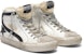 (W) Golden Goose 'Kulit Putih dengan Lapik Bulu Bebiri' G35WS595.A41