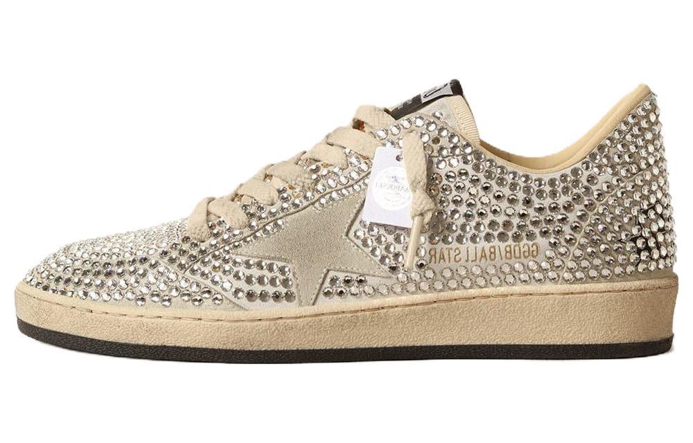 (Women) Golden Goose Ball Star 'Beige Black Distressed' GWF00117.F004690.81980