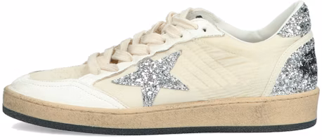 (Women) Golden Goose Ball Star 'Beige Leather and Nylon' GWF00117.F004149.10414 (Women) Golden Goose Ball Star 'Beige Leather and Nylon' GWF00117.F004149.10414