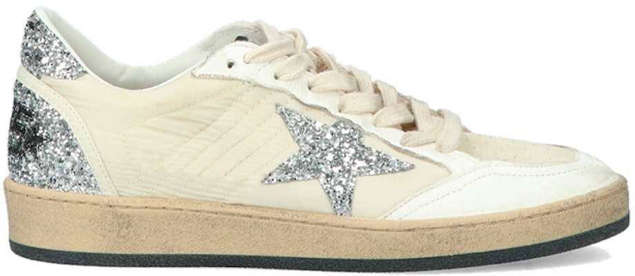 (Women) Golden Goose Ball Star 'Beige Leather and Nylon' GWF00117.F004149.10414 Order (Women) Golden Goose Ball Star 'Beige Leather and Nylon' GWF00117.F004149.10414