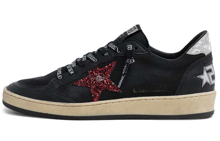 (Women) Golden Goose Ball Star 'Black Glitter Star' G36WS592.A73