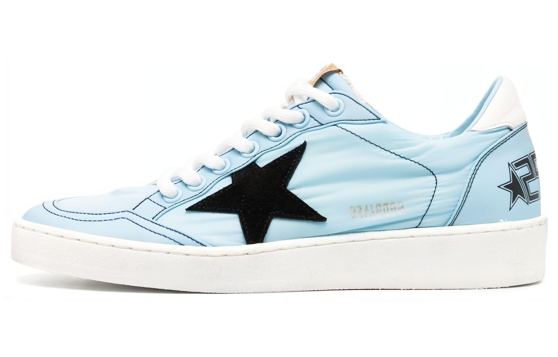 (Women) Golden Goose Ball Star 'Blue Calf Leather Low-Top' GWF00117.F004392.50770