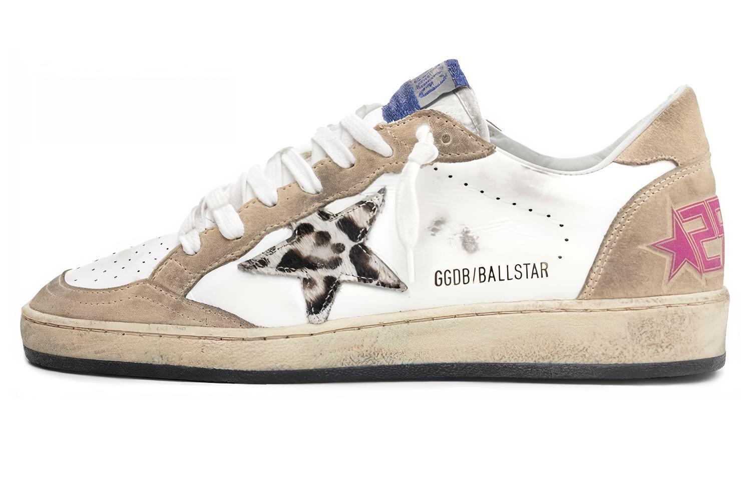 (Women) Golden Goose Ball Star 'Distressed Leopard Star' GWF00117.F000183.80208