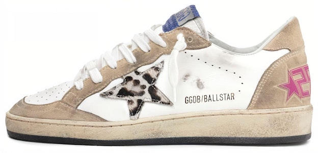金鵝 Ball Star 做舊款 豹紋星星 耐磨防滑 低幫板鞋 女款 白棕 Buy 金鵝 Ball Star 做舊款 豹紋星星 耐磨防滑 低幫板鞋 女款 白棕