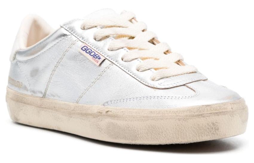 Order (W) Golden Goose Ball Star 'Silver Putih Tertekan' GWF00464.F005052.70192