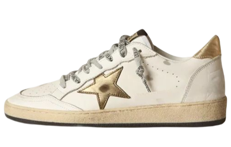 (Women) Golden Goose Ball Star 'Distressed White' GWF00117.F000783.80608