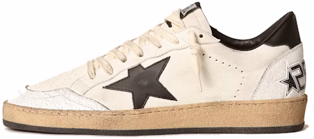 (Women) Golden Goose Ball Star 'Distressed White Black' GWF00117.F003771.10283 (Women) Golden Goose Ball Star 'Distressed White Black' GWF00117.F003771.10283