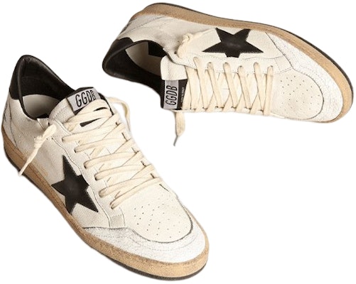 (W) Golden Goose Ball Star 'Putih Hitam Lusuh' GWF00117.F003771.10283 Order (W) Golden Goose Ball Star 'Putih Hitam Lusuh' GWF00117.F003771.10283