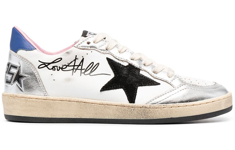 (W) Golden Goose Ball Star 'Distressed White Black Blue' 圖 2