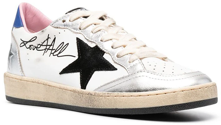 (Women) Golden Goose Ball Star 'Distressed White Black Blue' GWF00117.F000267.80267 Lookbook (Women) Golden Goose Ball Star 'Distressed White Black Blue' GWF00117.F000267.80267