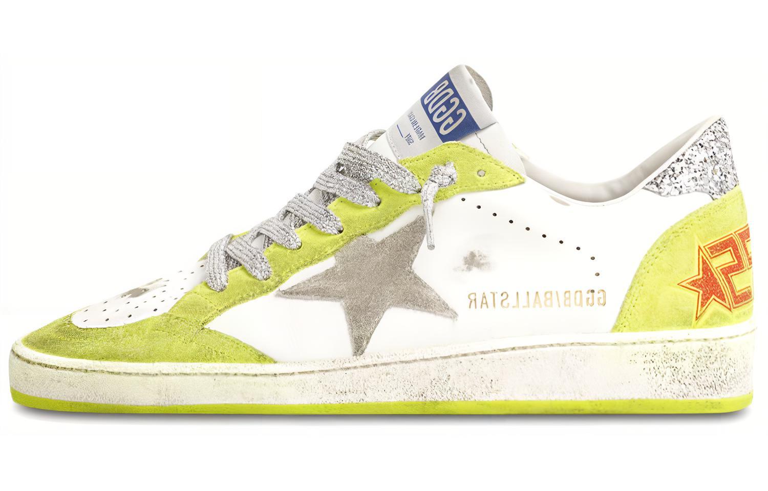 Buy (W) 골든구스 볼스타 '화이트 옐로우' (빈티지) GWF00117.F001095.80829