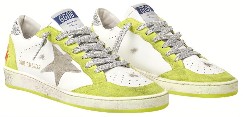 金鵝 Ball Star 做舊款 輕便平衡防滑 低幫休閒運動板鞋 女款 白黃色 Lookbook 金鵝 Ball Star 做舊款 輕便平衡防滑 低幫休閒運動板鞋 女款 白黃色