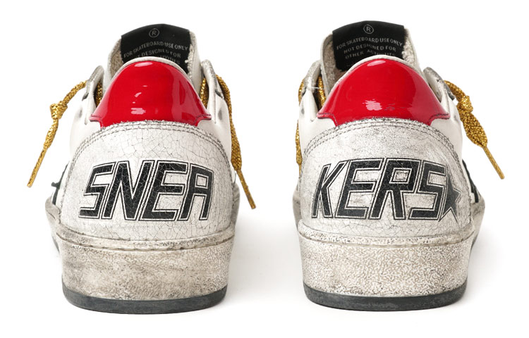 (W) Golden Goose Ball Star 'Distressed White Yellow' 圖 4