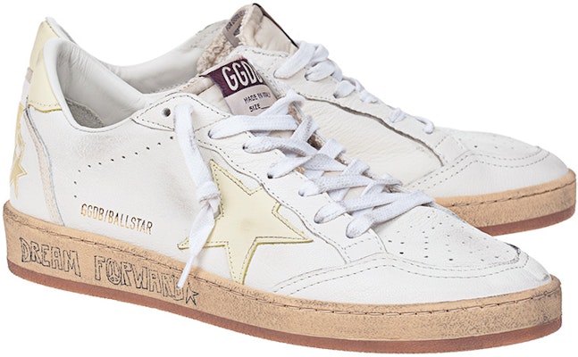 (W) 골든구스 볼스타 '빈티지 화이트 옐로우' (Golden Goose Ball Star 'Vintage White Yellow') GWF00117.F004151.11388 Shop (W) 골든구스 볼스타 '빈티지 화이트 옐로우' (Golden Goose Ball Star 'Vintage White Yellow') GWF00117.F004151.11388