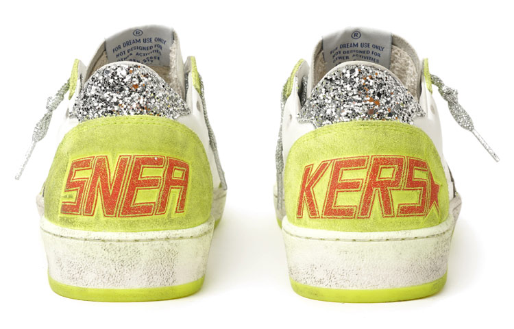 Shop (W) 골든구스 볼스타 '화이트 옐로우' (빈티지) GWF00117.F001095.80829