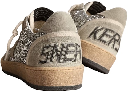 金鵝牌 Ball Star 絨面 亮片 時尚板鞋 女款 灰色 Shop 金鵝牌 Ball Star 絨面 亮片 時尚板鞋 女款 灰色