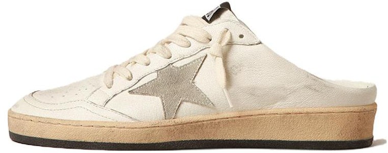 Golden Goose 球星 皮革 休閒 包頭拖鞋 女款 淺灰色 Buy Golden Goose 球星 皮革 休閒 包頭拖鞋 女款 淺灰色