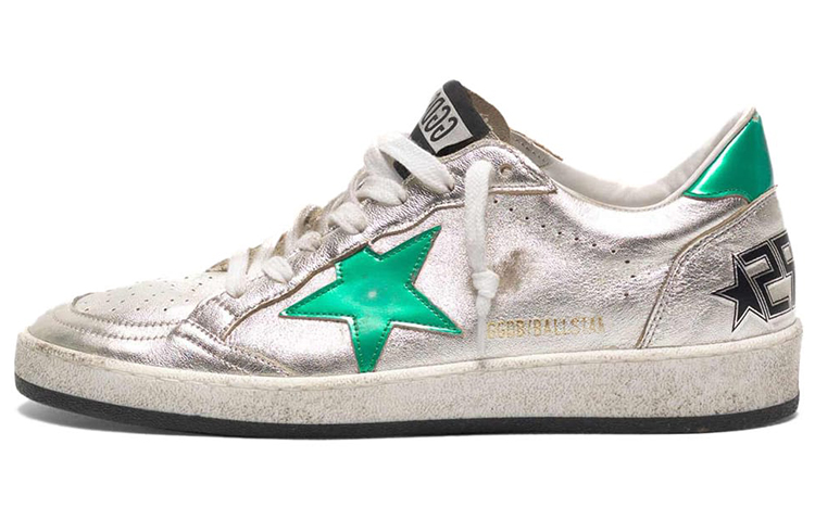 Buy (W) Golden Goose Ball Star 'Estrella Plateada Verde' G36WS592.A40